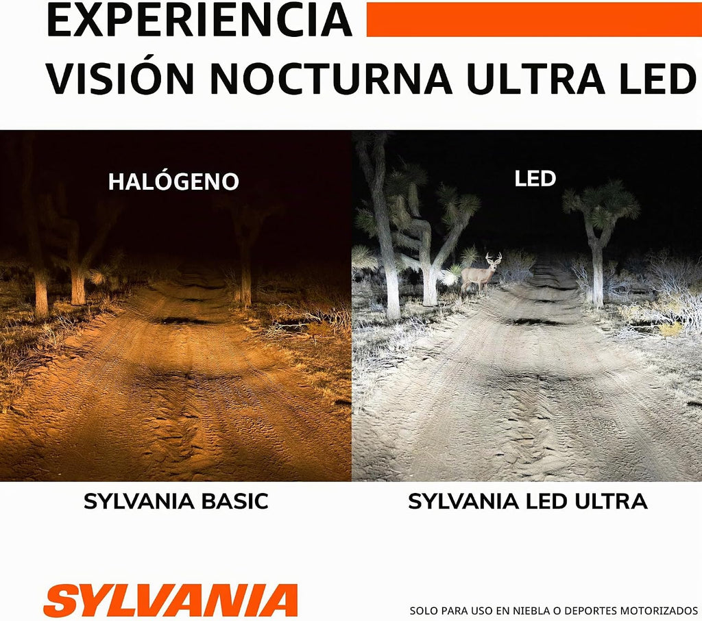 SYLVANIA H11 LED Ultra - Luces antiniebla para coches y camiones -...