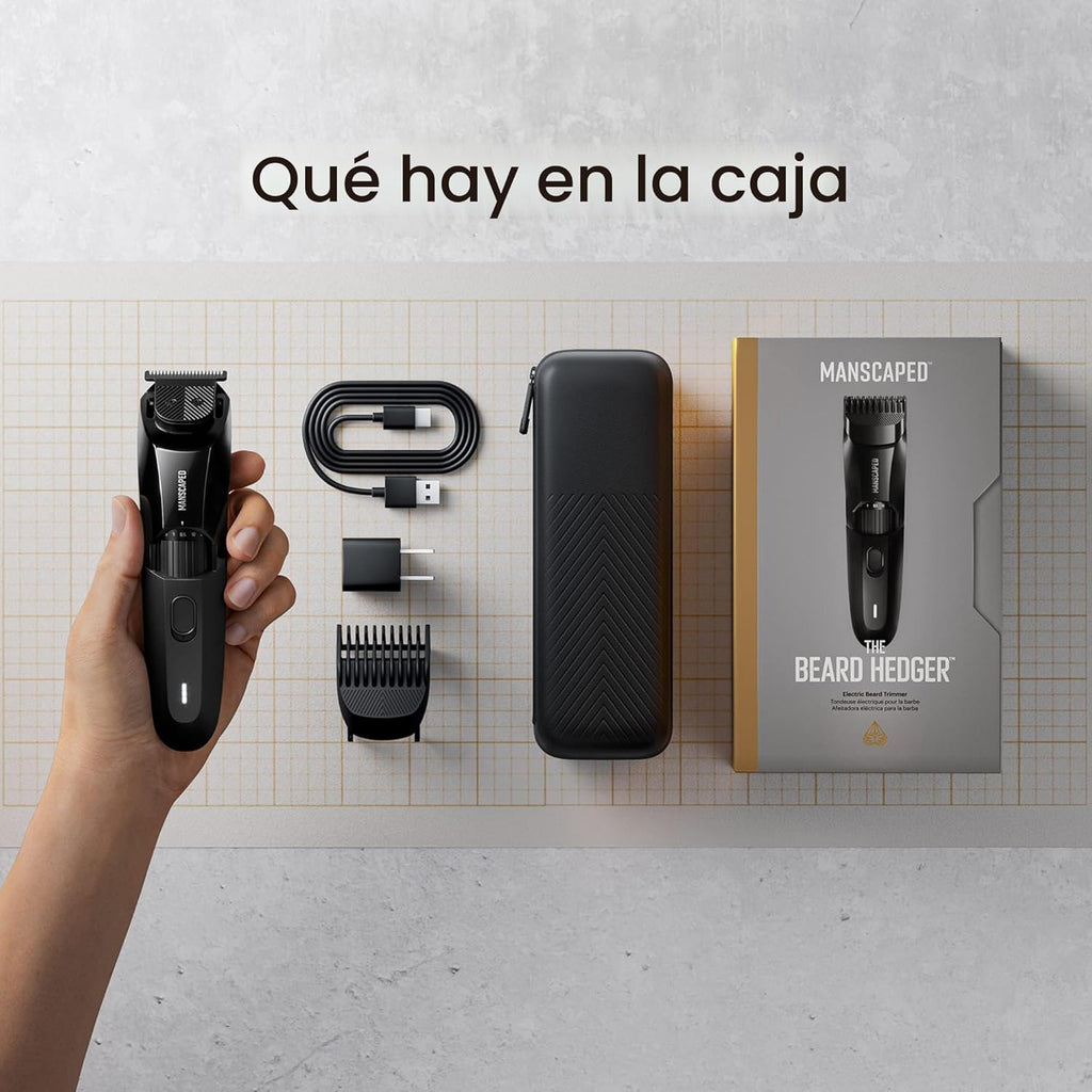 MANSCAPED The Beard Hedger - Cortadora de barba para hombre, rueda...
