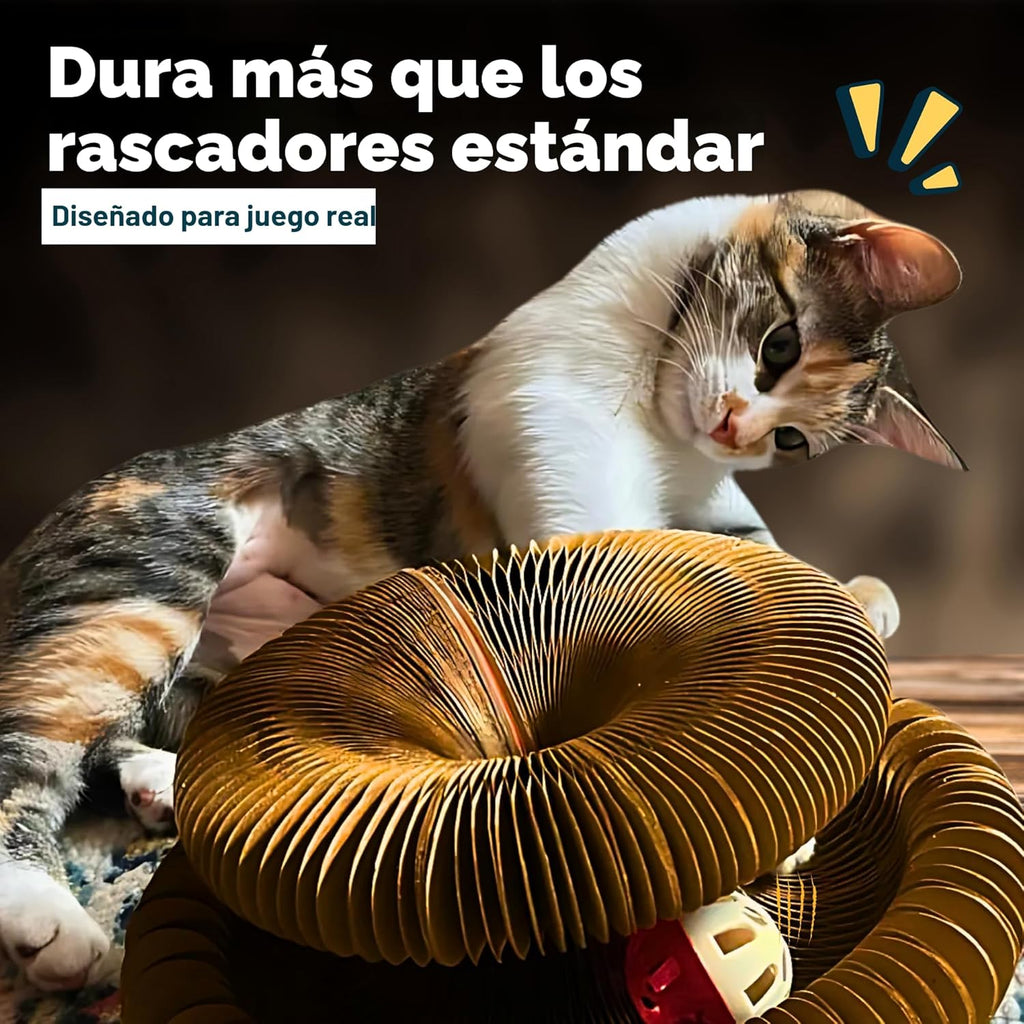 Kitty Kurlz - Juguete magnético Kitty Kurlz y rascador de cartón re...