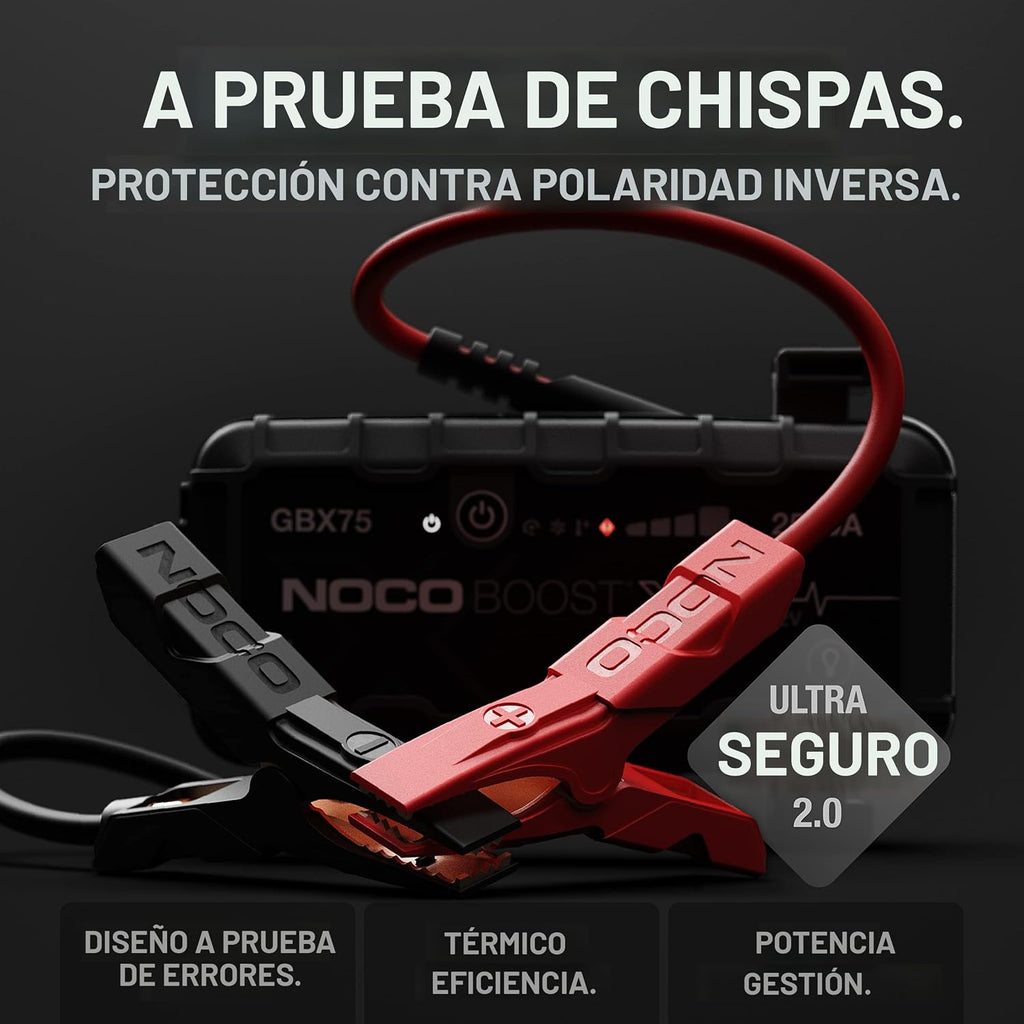NOCO Boost X GBX75 Ultrasafe - Batería de arranque portátil de 2500...