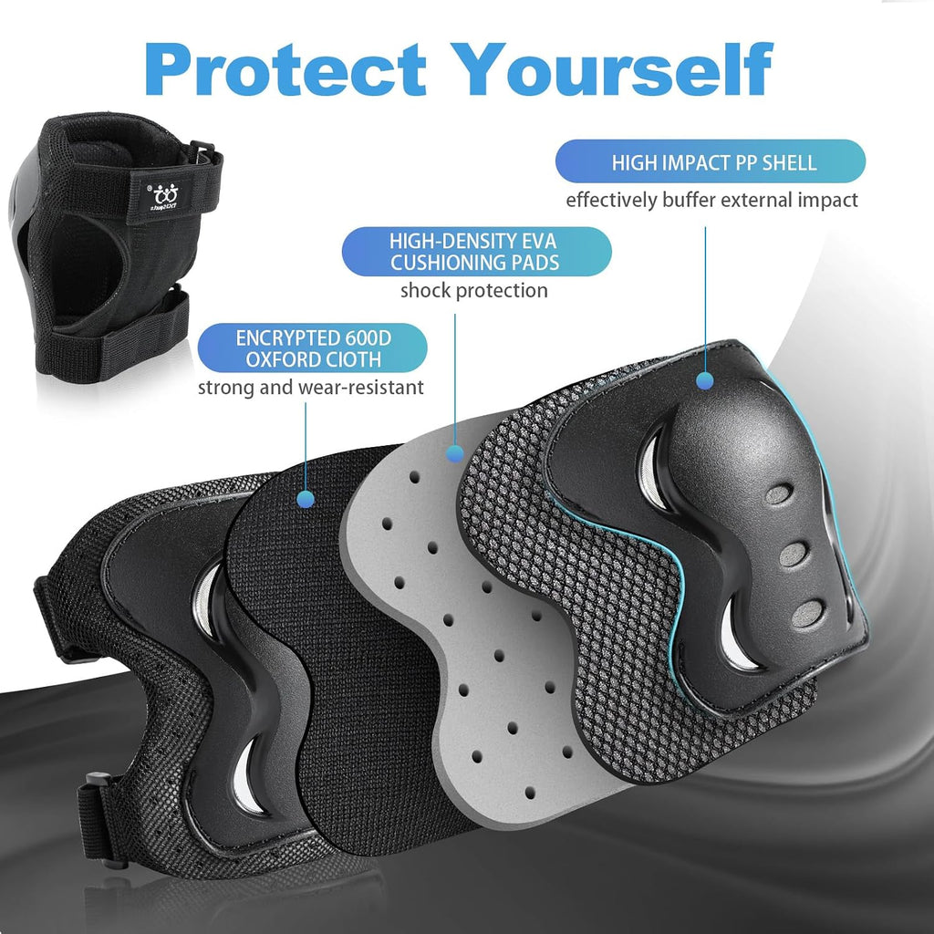 Rodilleras para niños\/jóvenes\/adultos, coderas con protectores de...