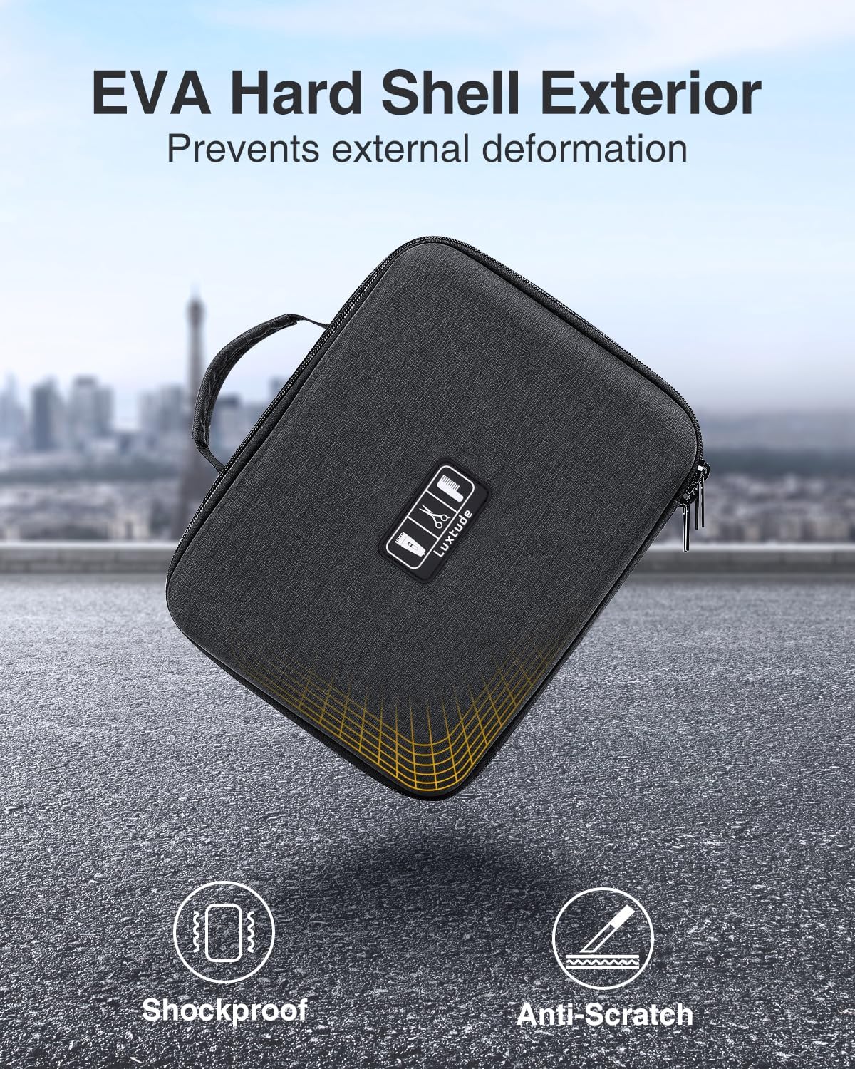Luxtude Estuche Grande para Peluquero, Bolsas para Cortaúñas y Sumi...