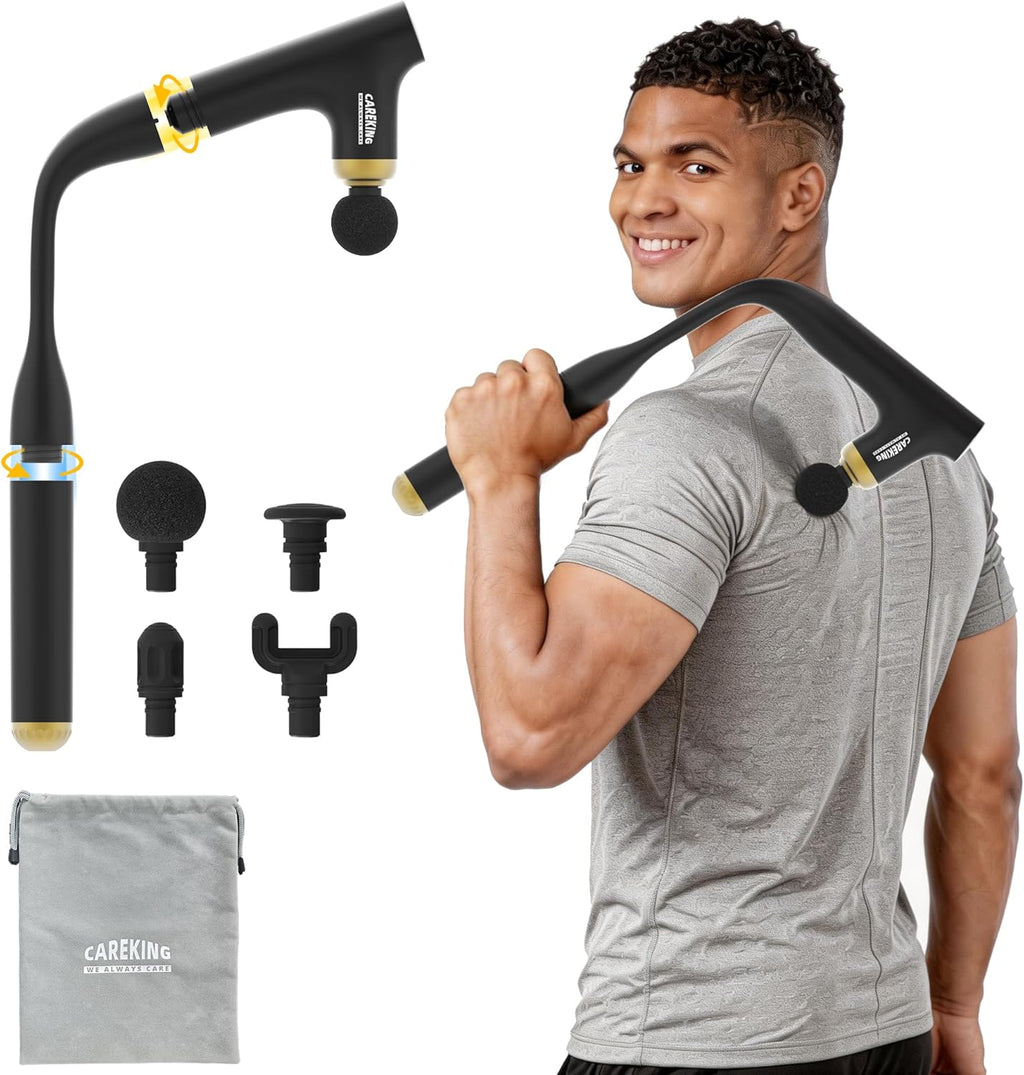 CAREKING WE ALWAYS CARE Pistola masajeadora muscular 3 en 1 con man...