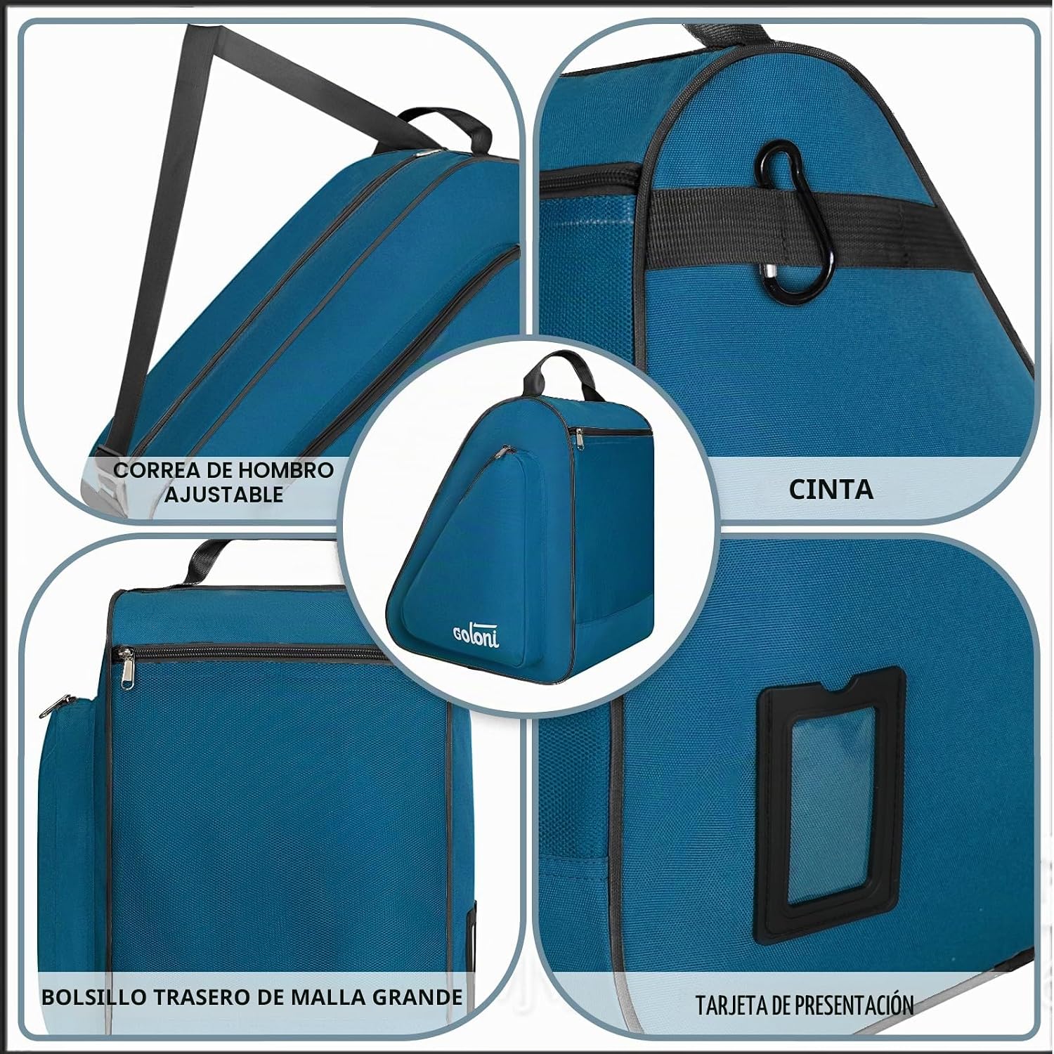 Goloni Bolsa de patinaje para patines de hielo, patines en línea, p...