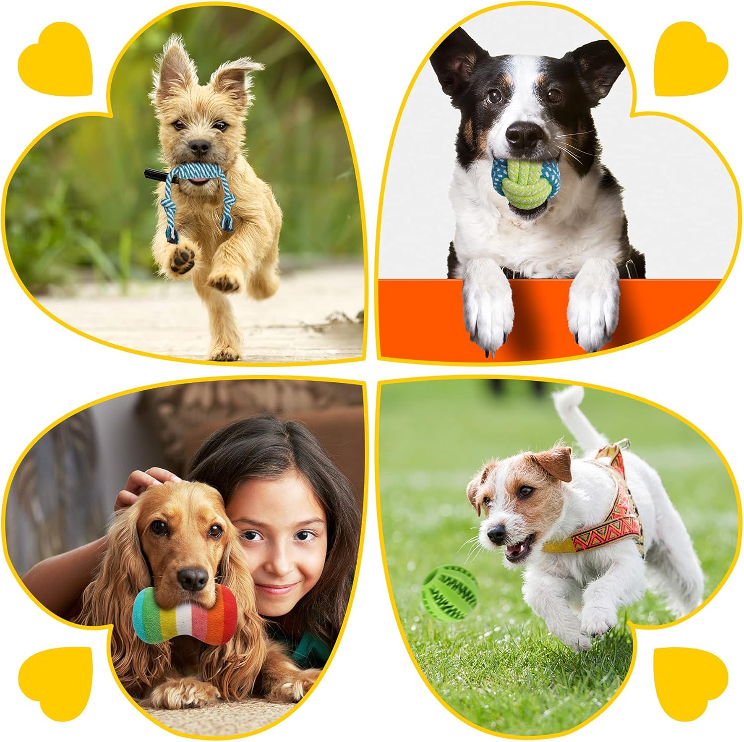 Zeaxuie Paquete de 25 juguetes masticables de lujo para cachorros,...