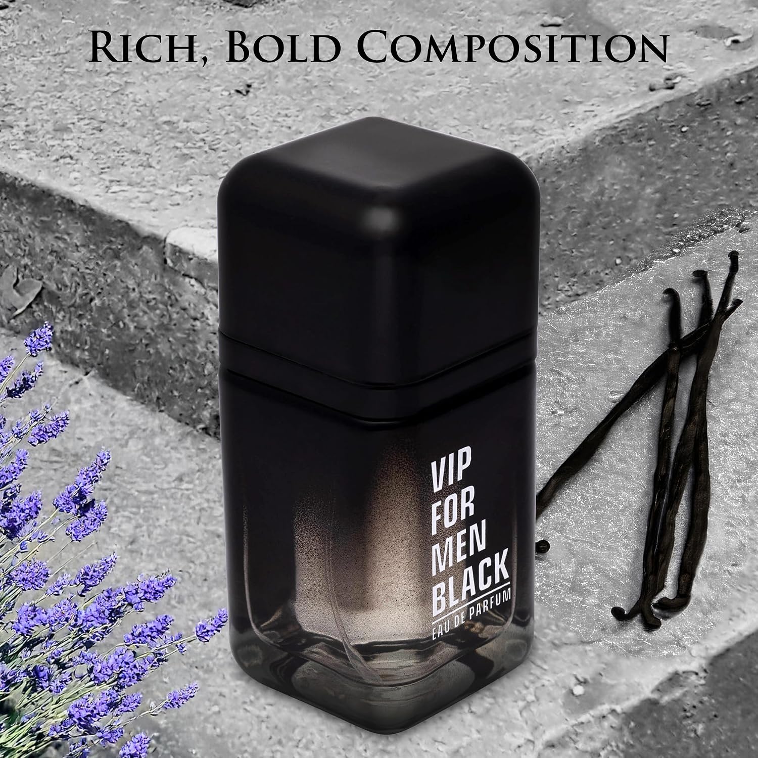 VIP Black for Men Eau De Parfum \u2013 Fragancia aromática Fougere...