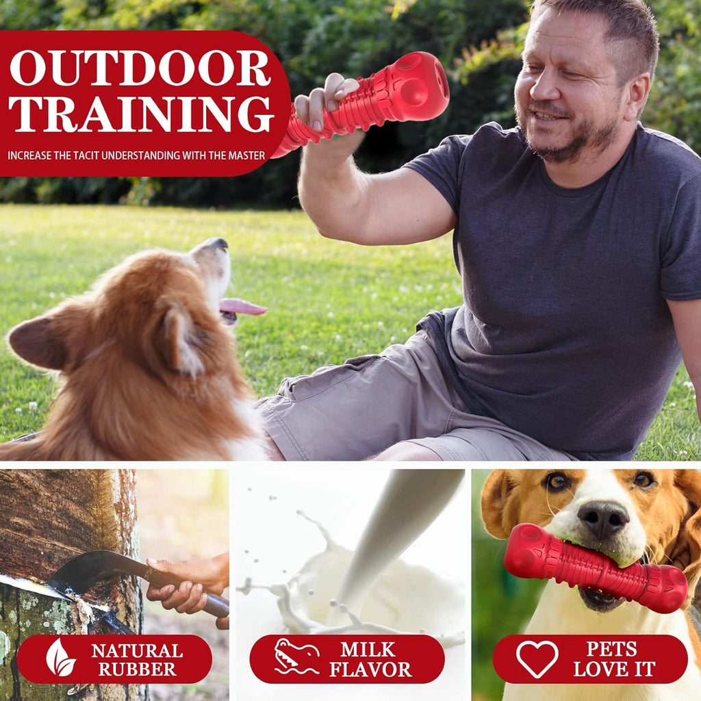 ZIKATON Juguetes chirriantes para perros masticadores agresivos, ju...