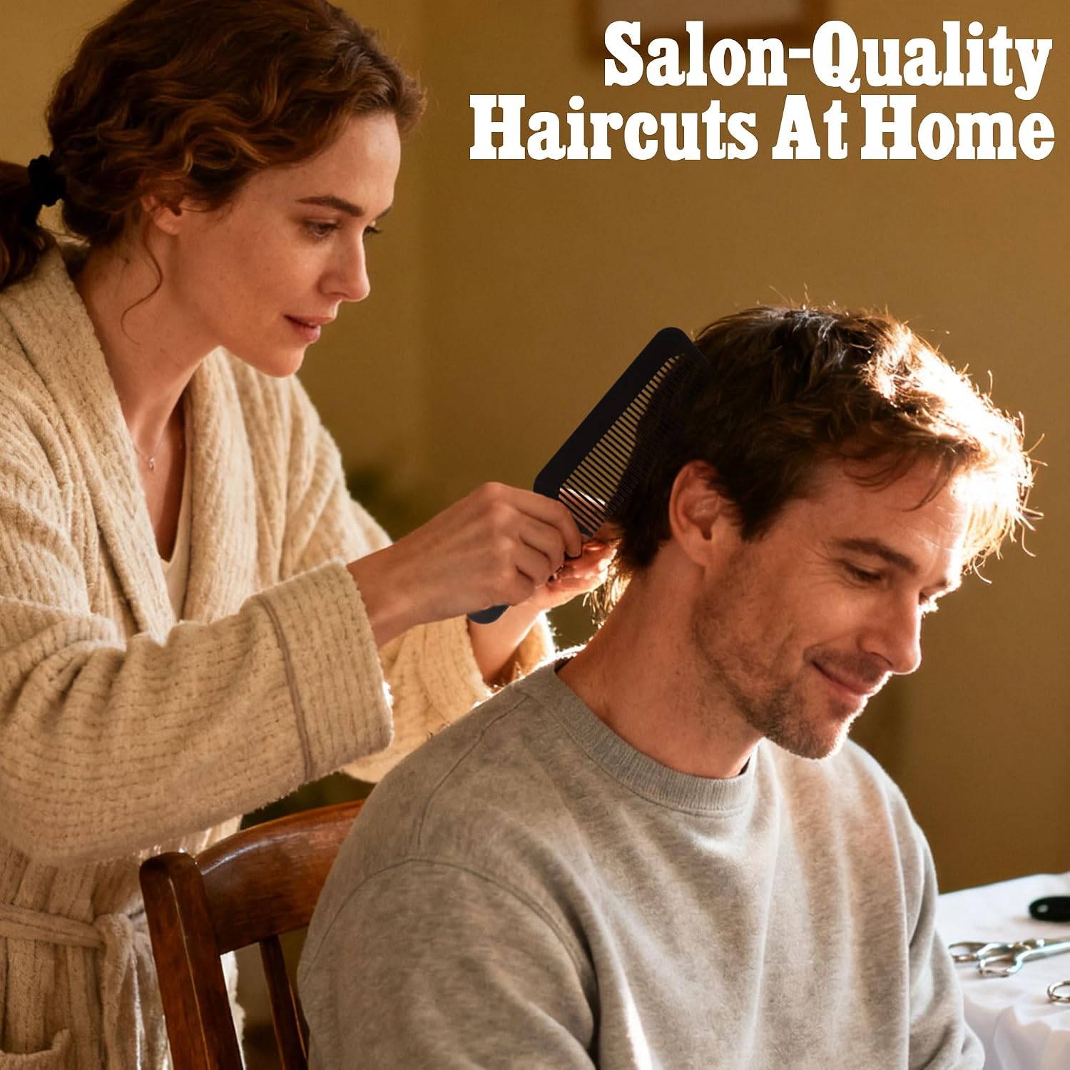 SALONSILK Juego de 9 piezas de cepillo de pelo y peine de estilo pa...