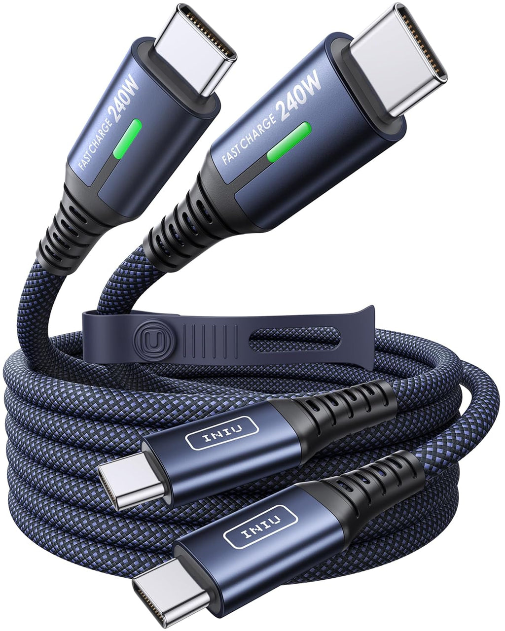INIU Cable USB C a USB C, cable de carga rápida tipo C de 240 W, ca...