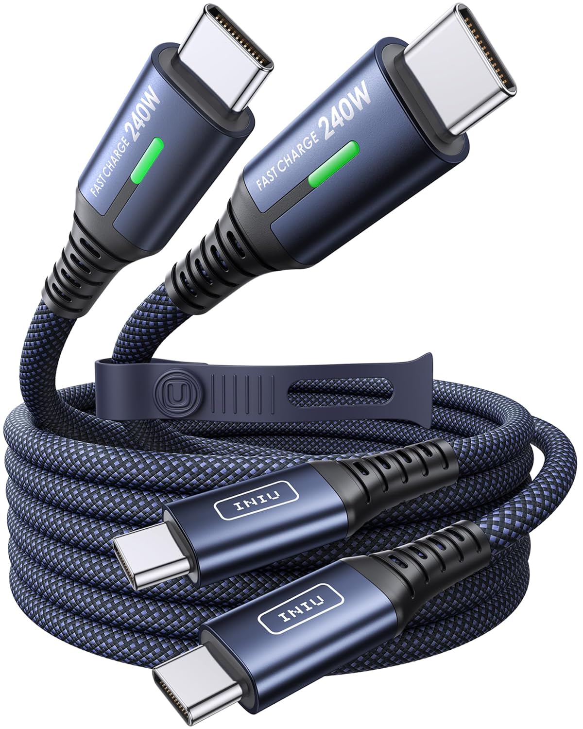 INIU Cable USB C a USB C, cable de carga rápida tipo C de 240 W, ca...