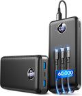 Cargador portátil de batería de 60,000 mAh, cargador de teléfono de...