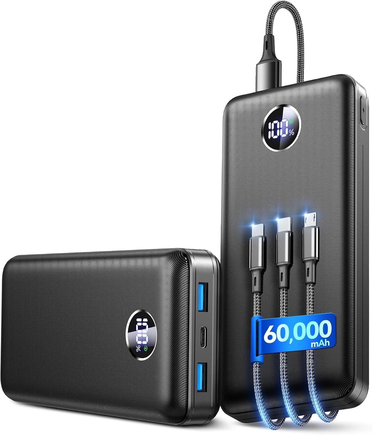 Cargador portátil de batería de 60,000 mAh, cargador de teléfono de...