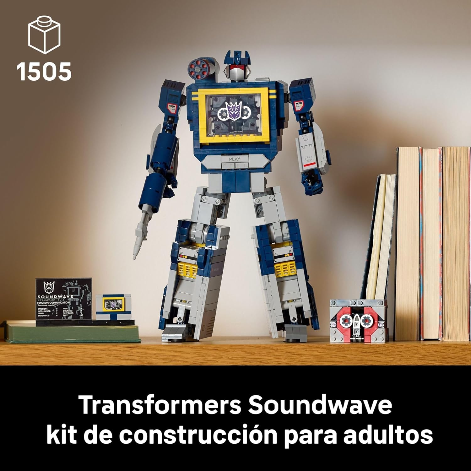 LEGO Icons Transformers: Soundwave - Building Set W\/Sound Effects...