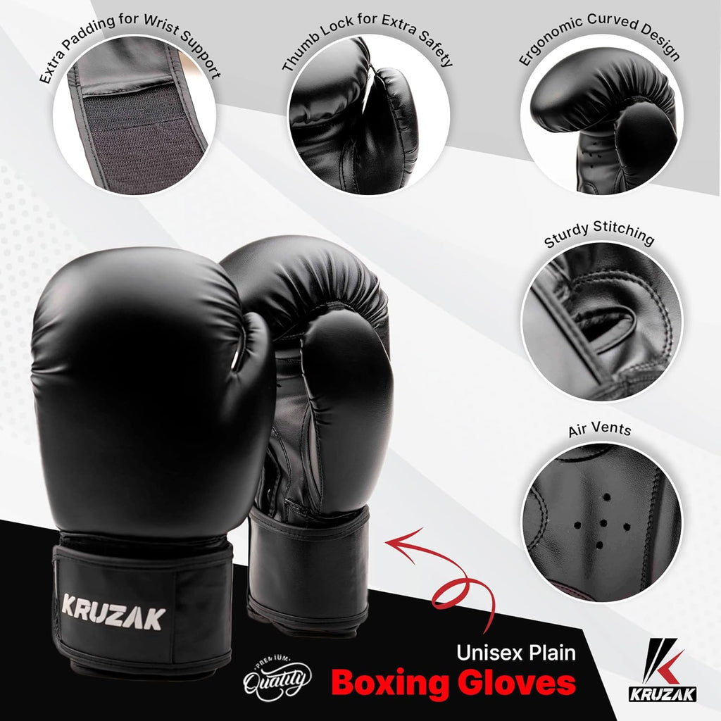 Kruzak - Guantes de boxeo para hombres y mujeres, guantes de sparri...