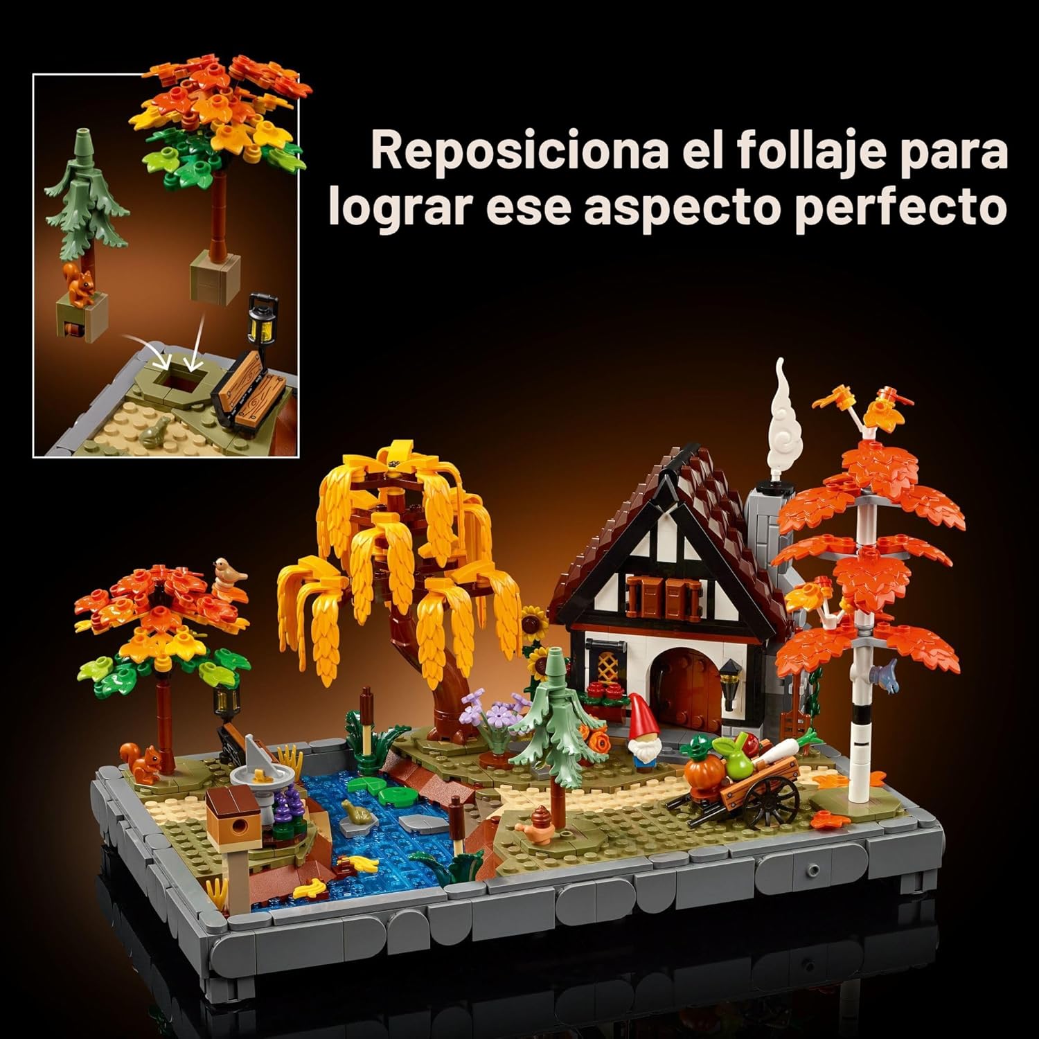 LEGO Icons 11372 - Juego de construcción de jardín para adultos, ma...