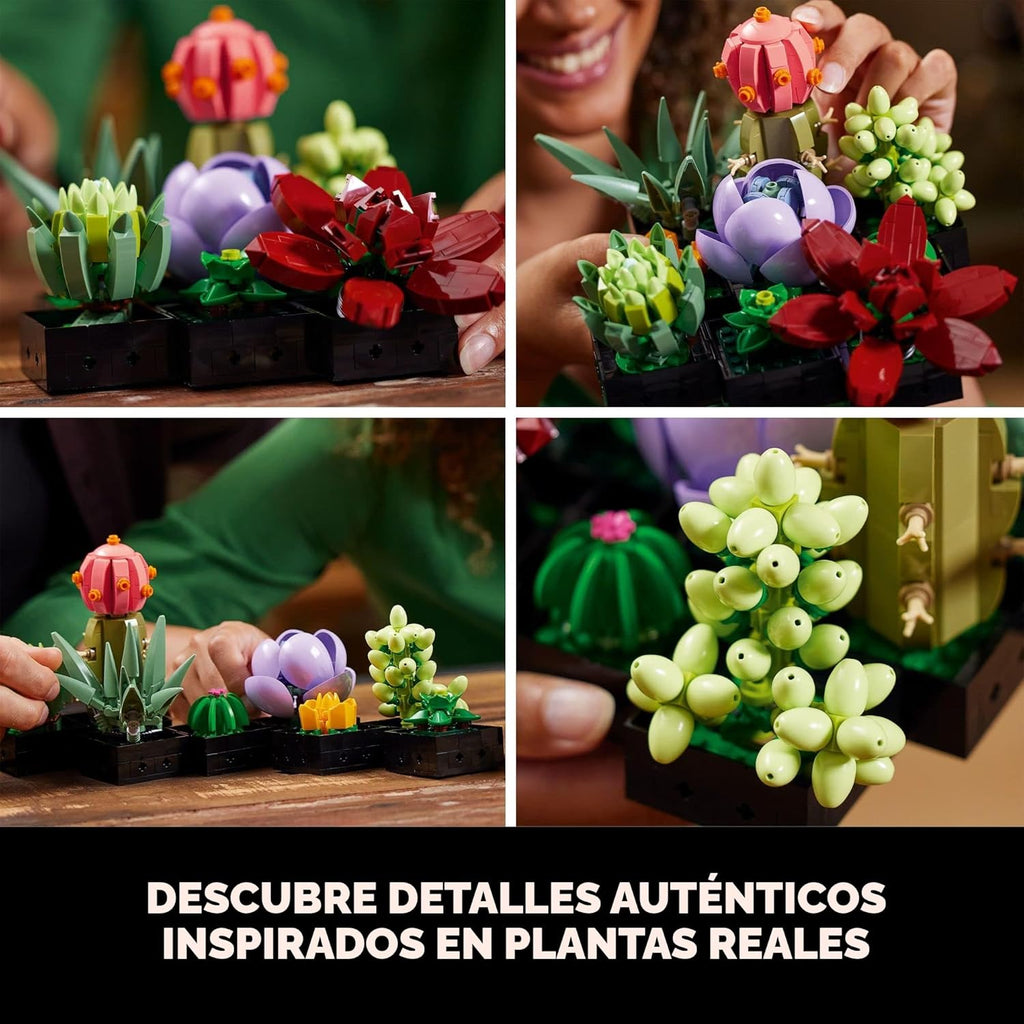 LEGO Botanicals Succulents - Juego de construcción de plantas artif...
