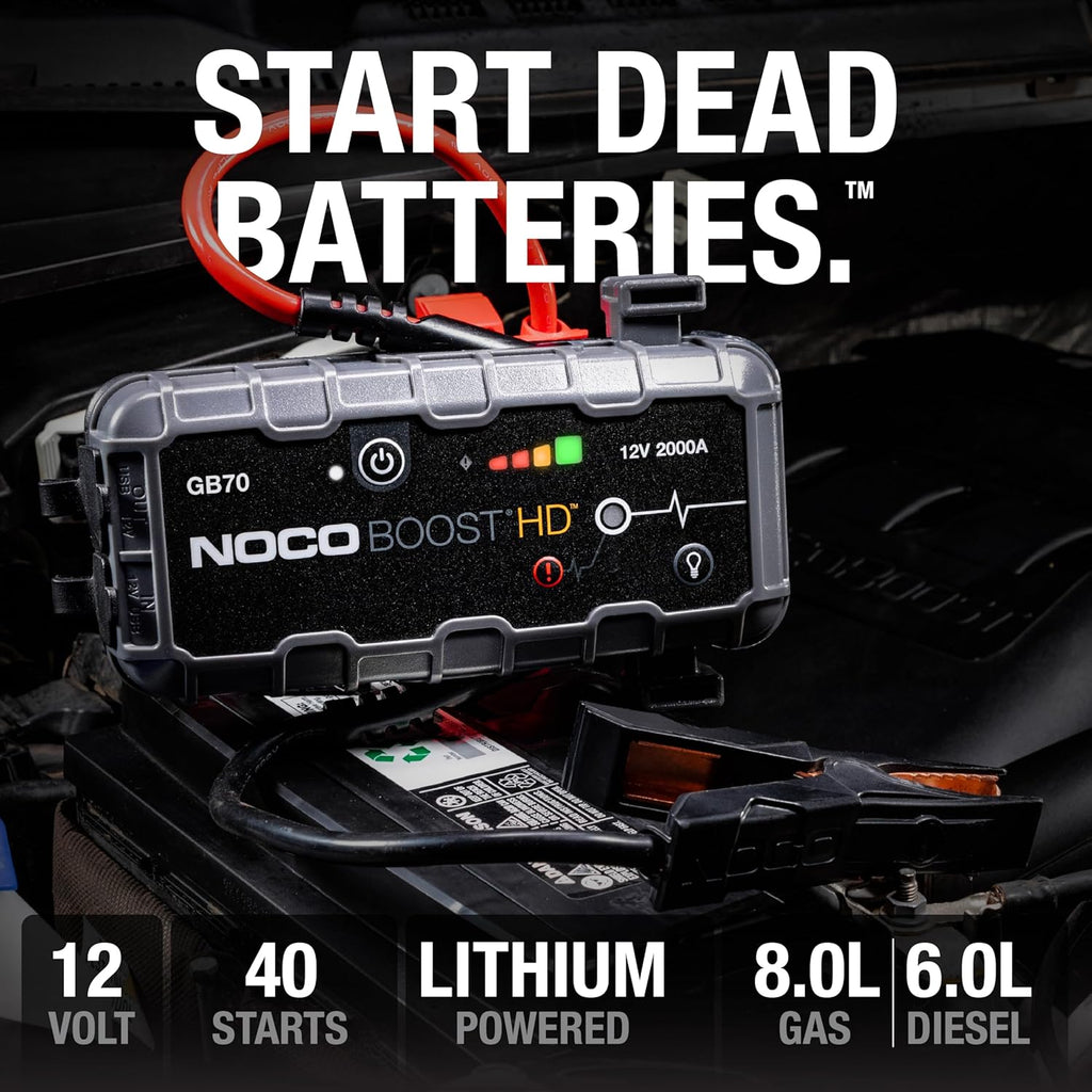 NOCO Boost GB70: Arrancador de 2000 A UltraSafe \u2013 Paquete de r...