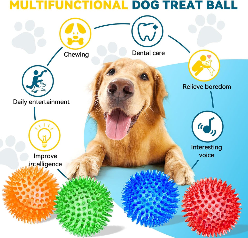 SHARLOVY Pelotas Chirriantes de 3'' para Perros Pequeños, P...