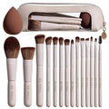BS-MALL Juego de 14 brochas de maquillaje con 1 esponja de maquilla...