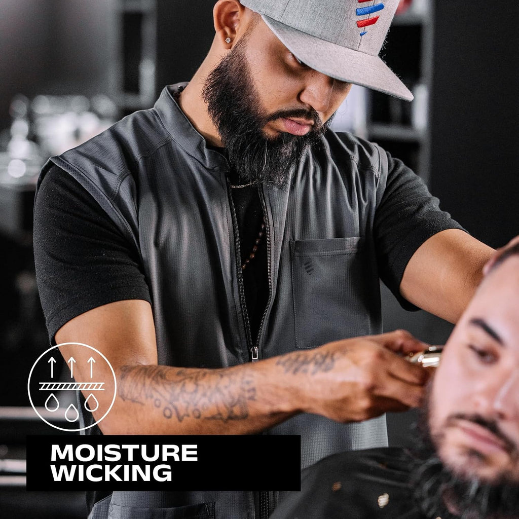 Barber Strong Chaleco de peluquero, repelente del cabello de los ho...