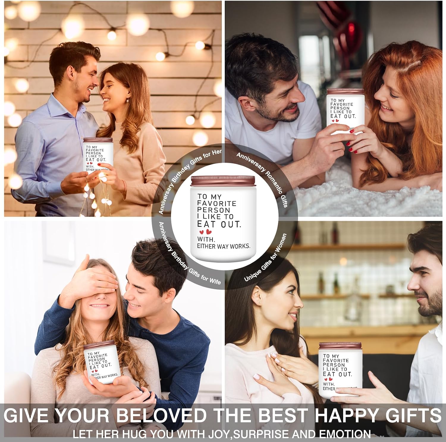 Homsolver Regalos románticos de San Valentín para ella, cumpleaños,...