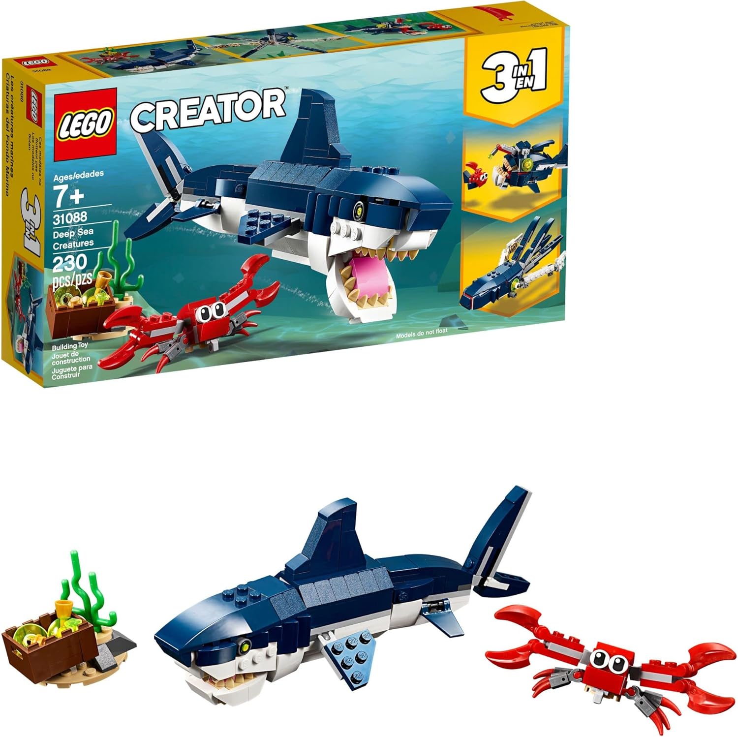 Lego - Bloque de construcción de Criaturas de las profundidades mar...