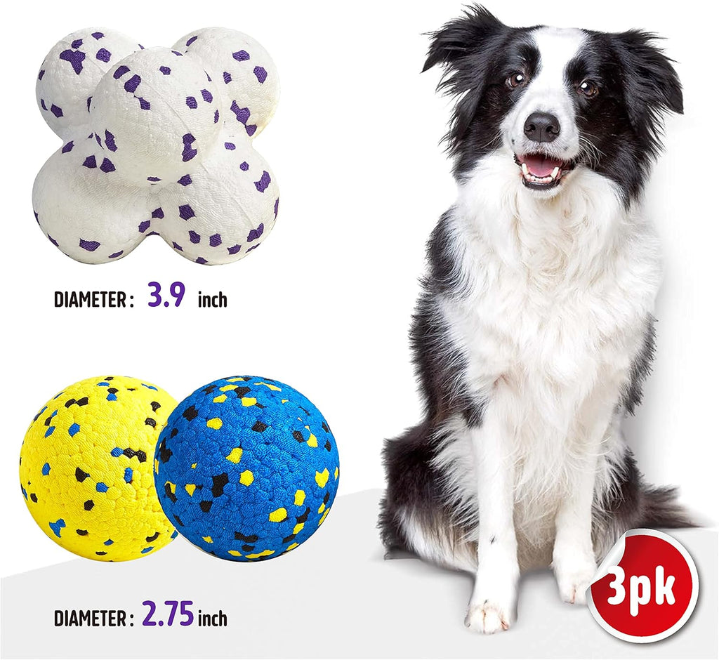 Kimee Pelotas de tenis para perros, juguetes para masticadores agre...