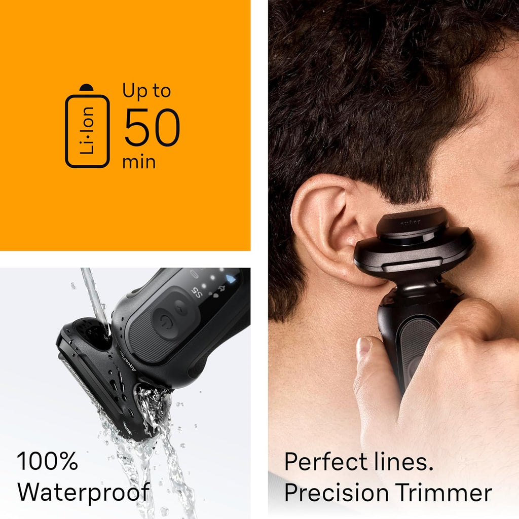 Braun Maquinilla de afeitar eléctrica para hombres Serie 5, afeitad...