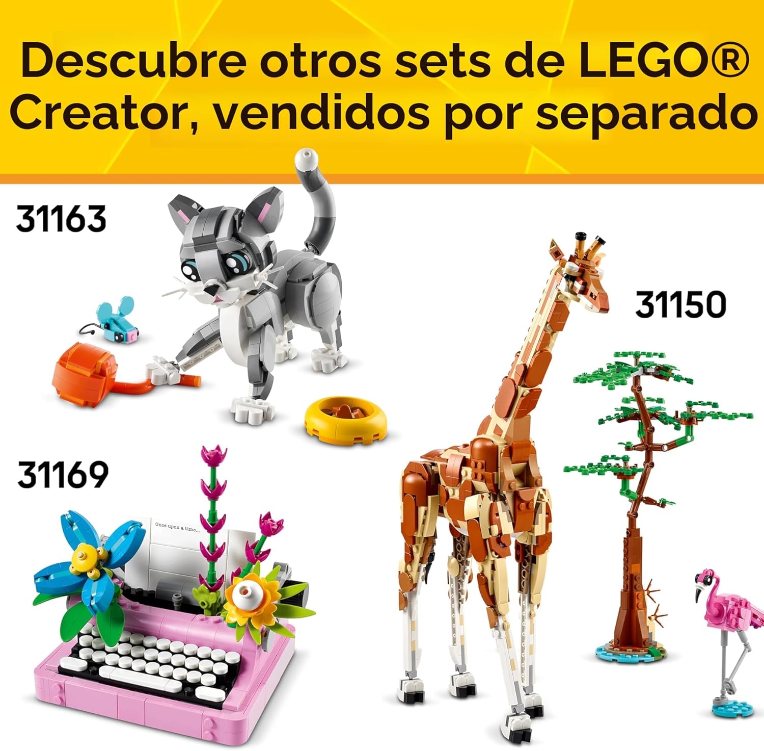 LEGO Creator 3 en 1 Familia de Pandas Salvajes - Kit de Juguetes de...