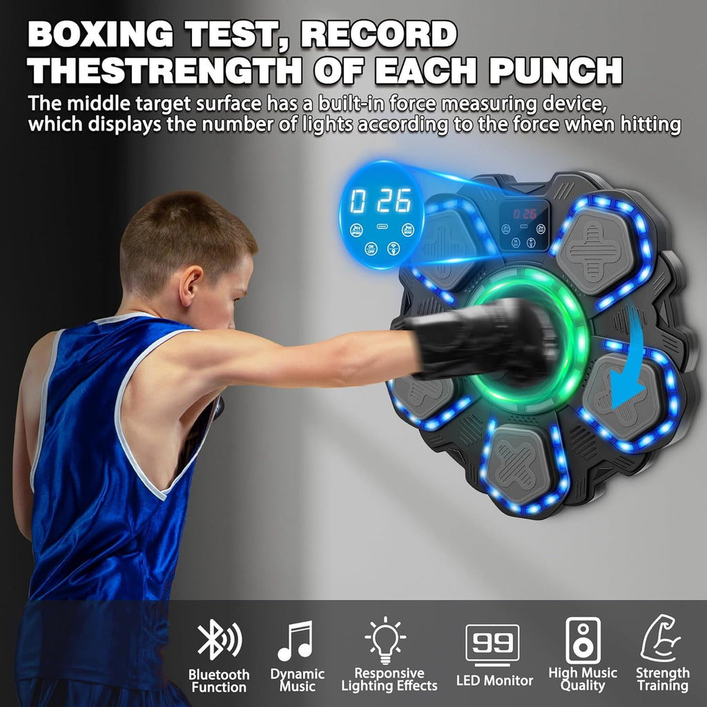 Máquina de boxeo de música juguetes deportivos para niños y adultos...