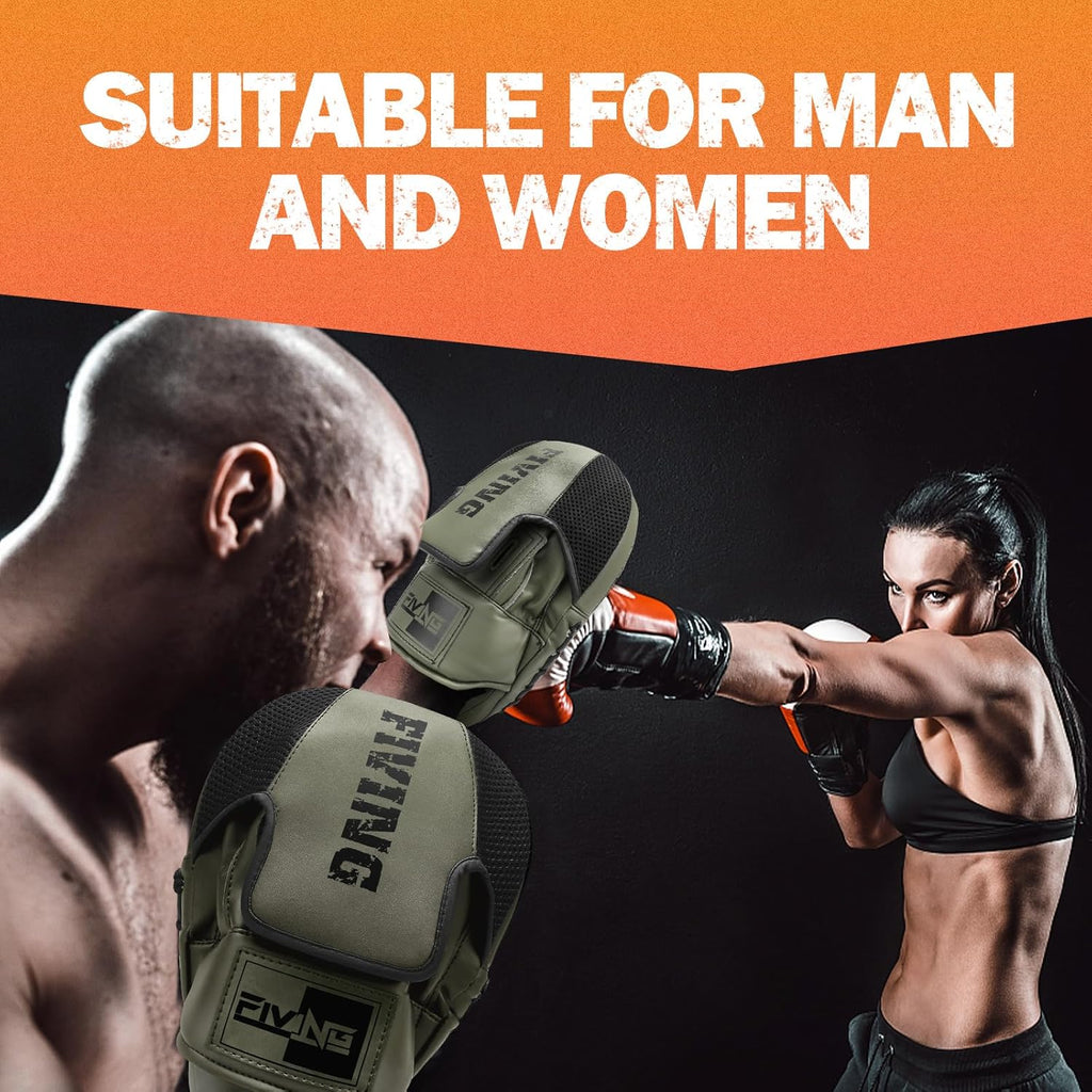 Almohadillas de boxeo para hombres, mujeres y niños, manoplas de cu...