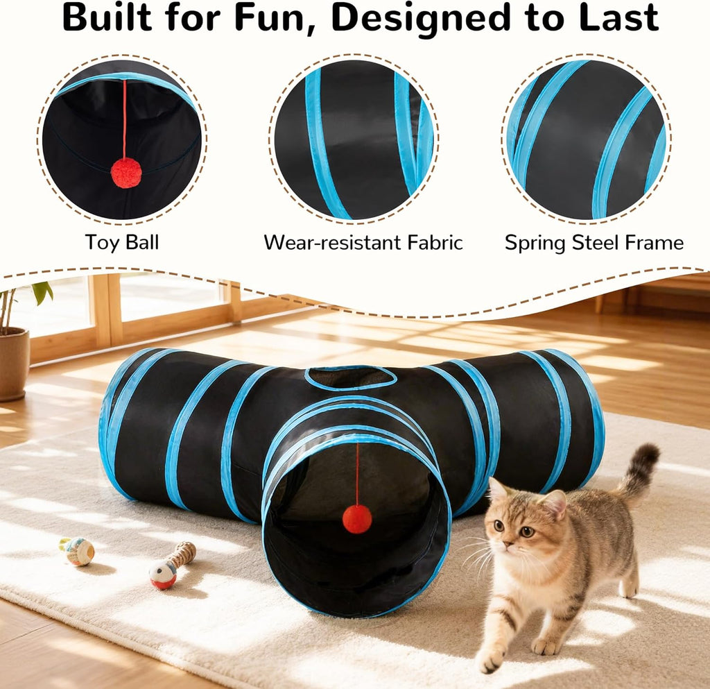 Tempcore Túnel de Gato para Mascotas, Tubo de Juguetes para Gatos d...
