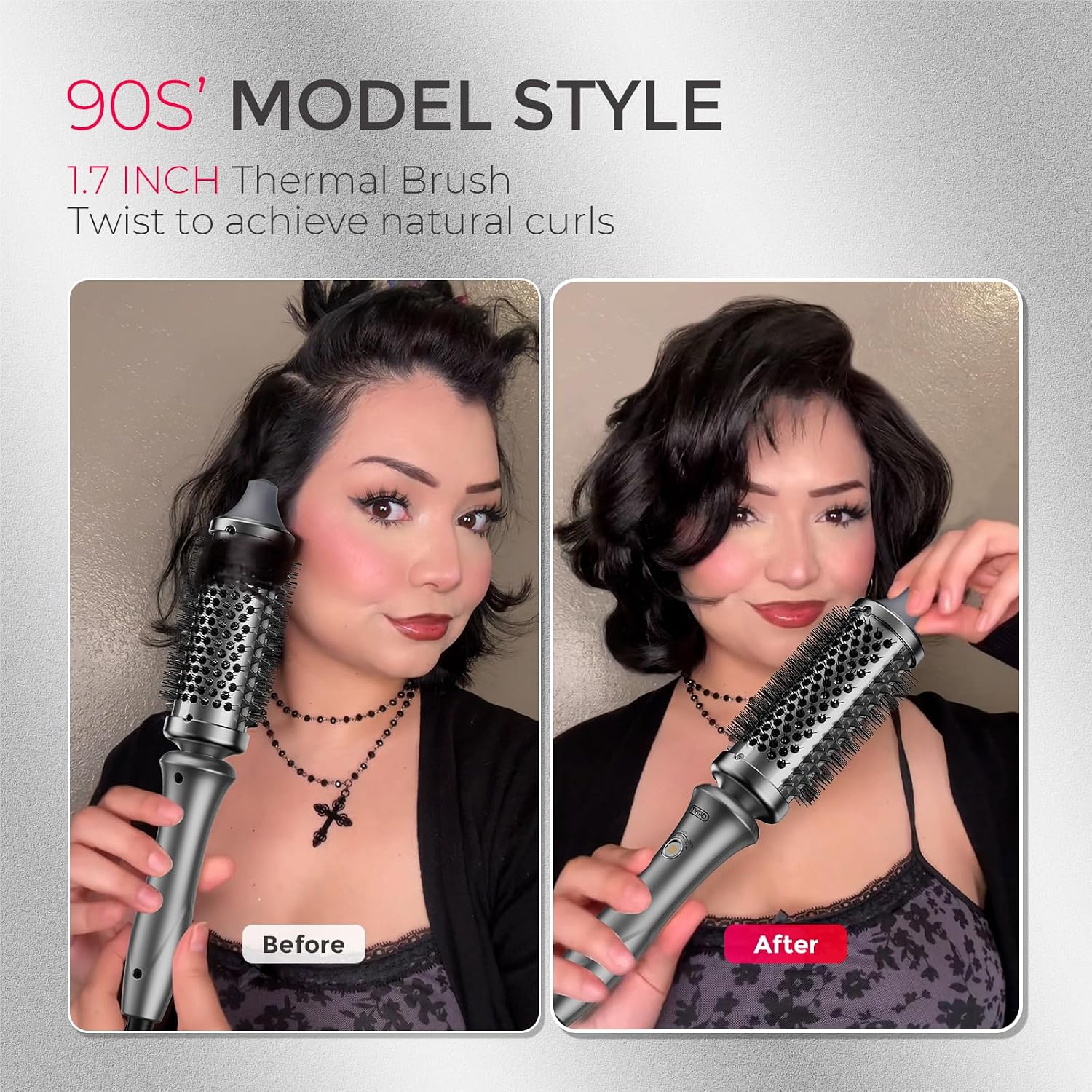TYMO Cepillo Térmico Rizador - STYLUX Voluminizador Blowout de 1.7...