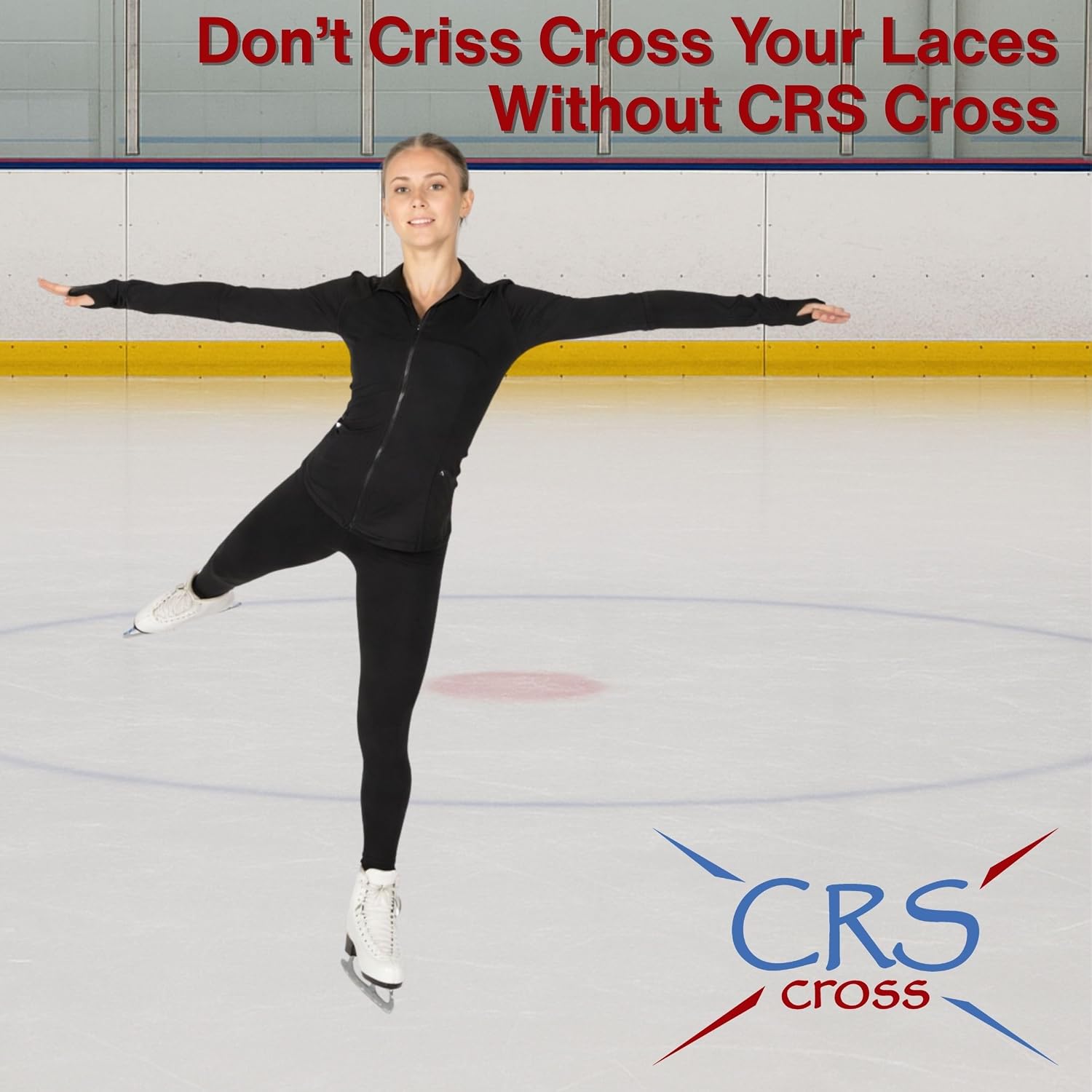 CRS Cross Leggings de patinaje sobre hielo. Leggins negros para pat...