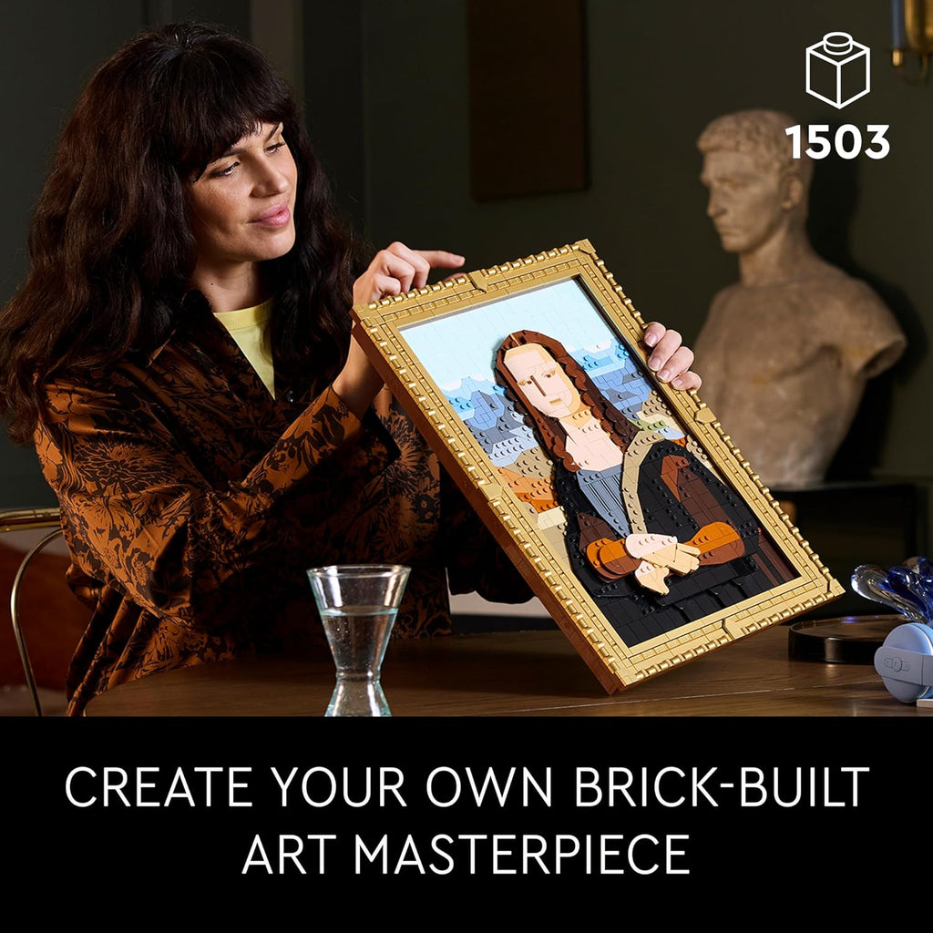 Set de Construcción de Arte LEGO Mona Lisa - Exhibición de Pared de...