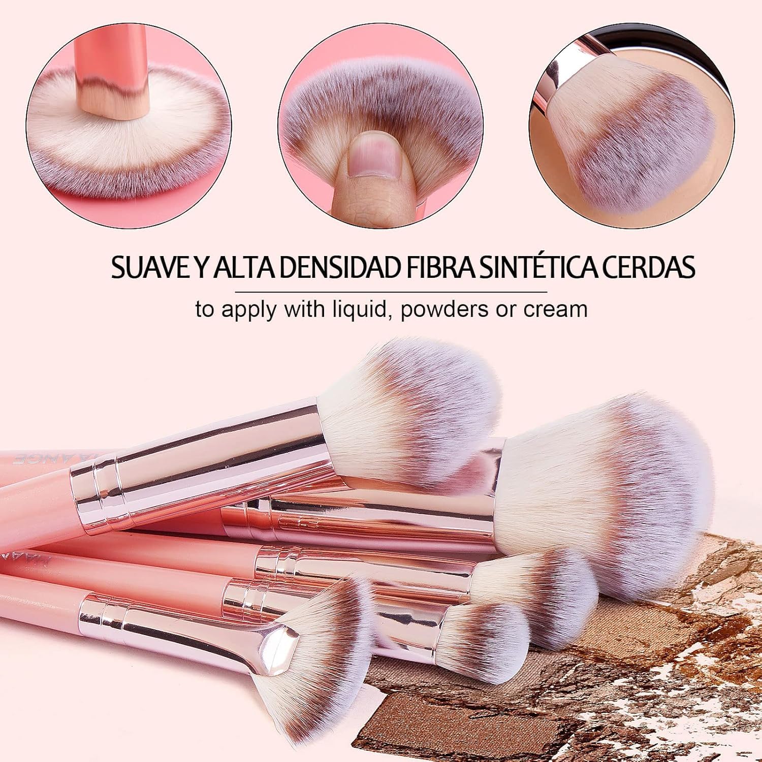 Juego de brochas de maquillaje, 42 piezas, juego de herramientas de...