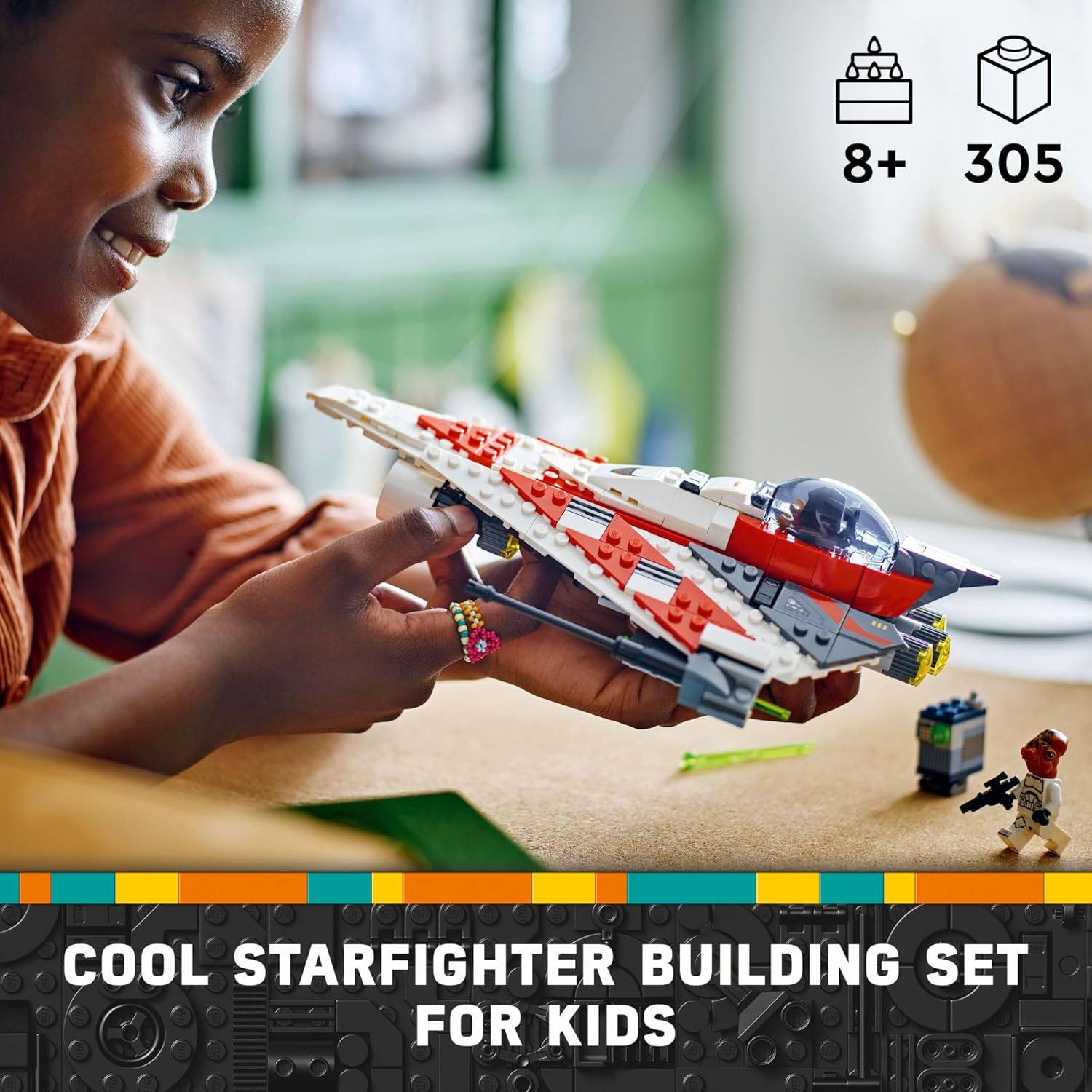 LEGO Star Wars Jedi Bob's Starfighter Vehículo de juguete const...