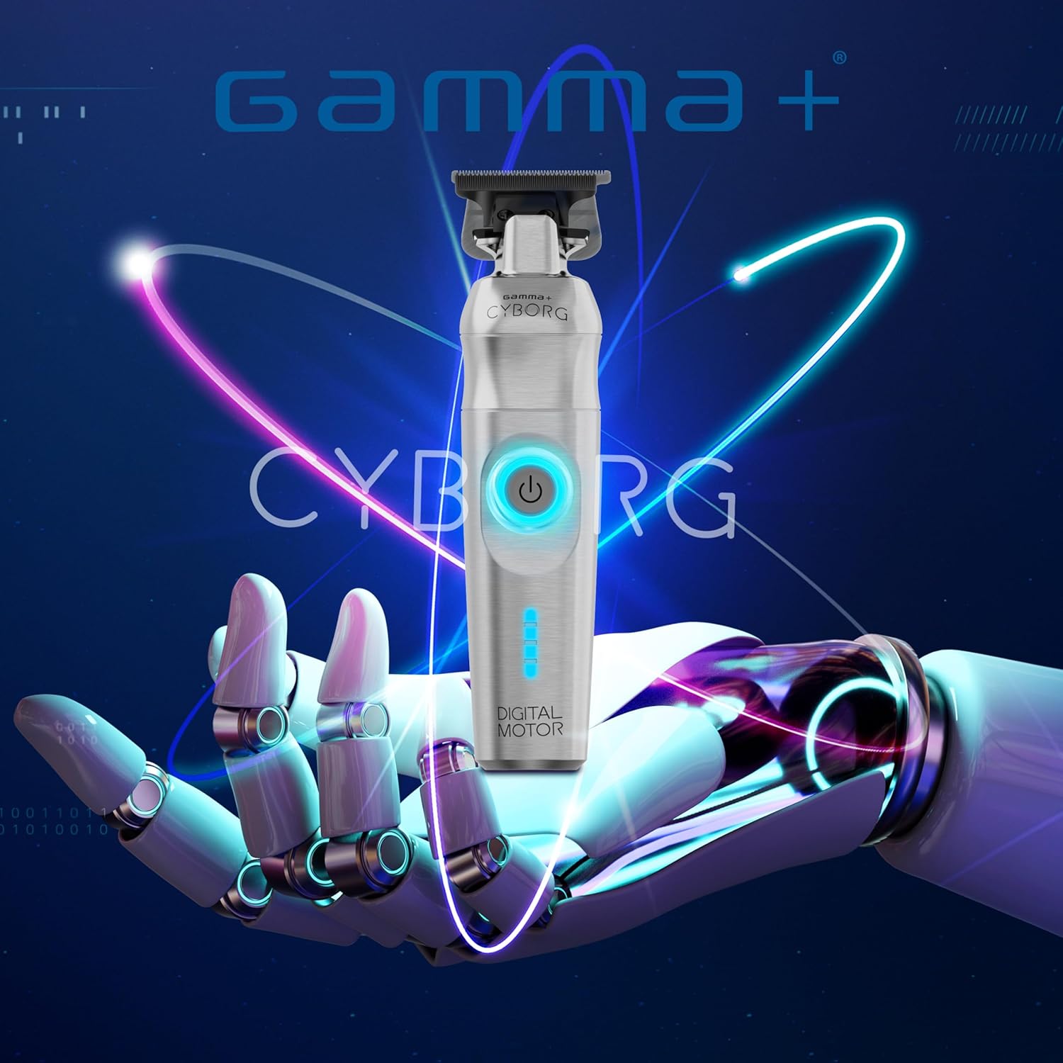 Cortadora de pelo ergonómica inalámbrica de metal profesional GAMMA...