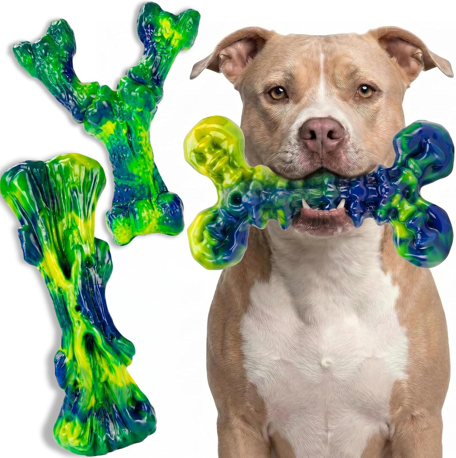 Kseroo Juguetes masticables indestructibles para perros para mastic...
