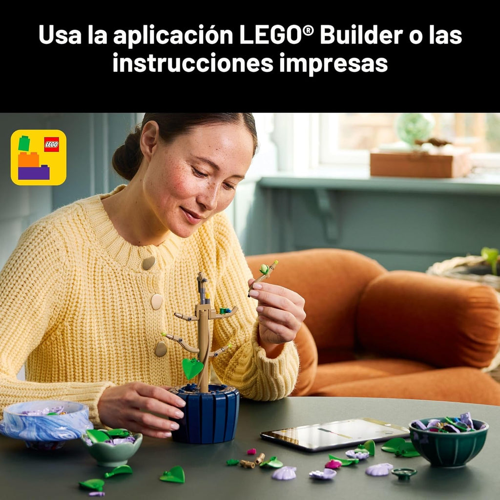 LEGO Botanicals - Juego de construcción de flores de hibisco - Bloq...