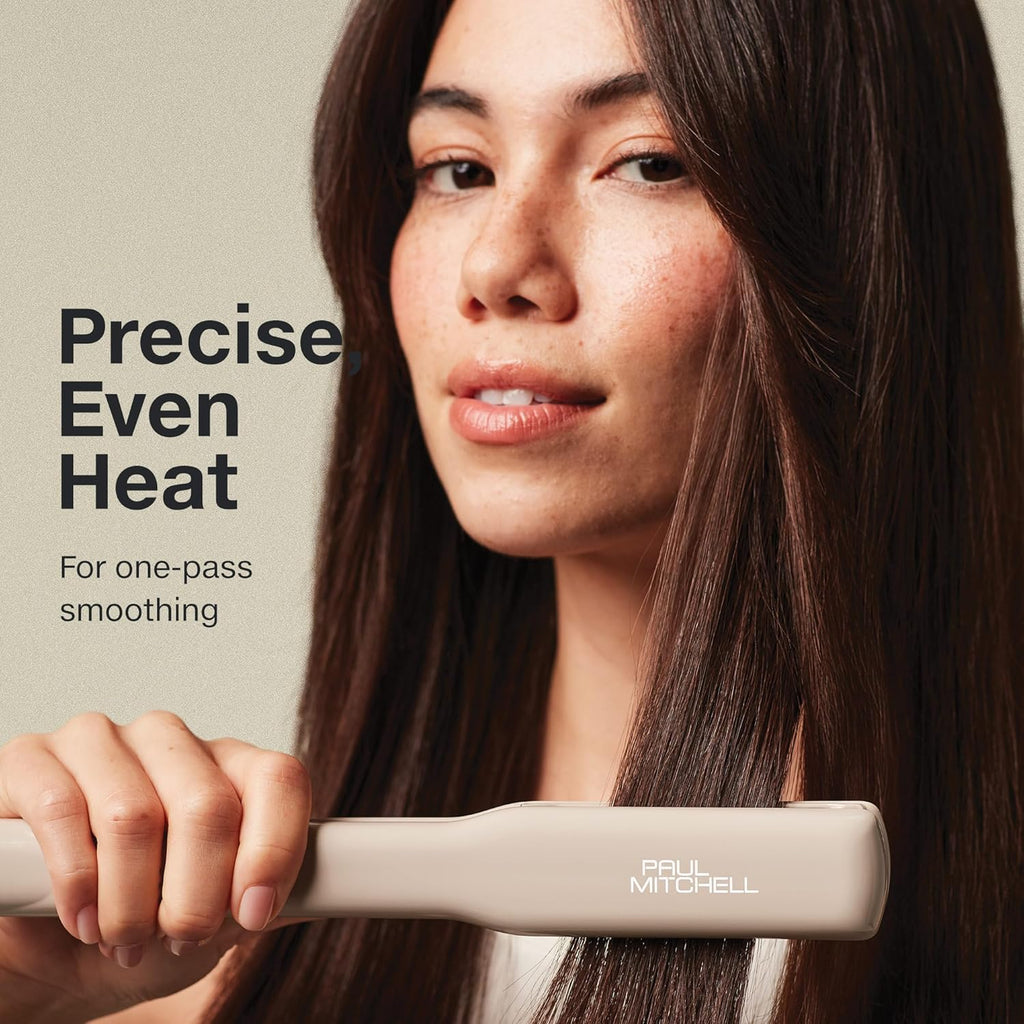 Plancha alisadora de cerámica Paul Mitchell Smooth+, ajustes de cal...