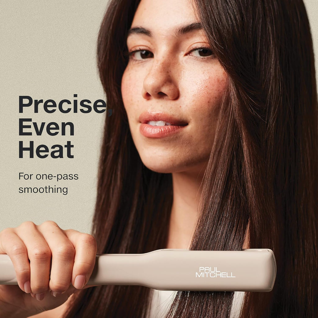 Plancha alisadora de cerámica Paul Mitchell Smooth+, ajustes de cal...
