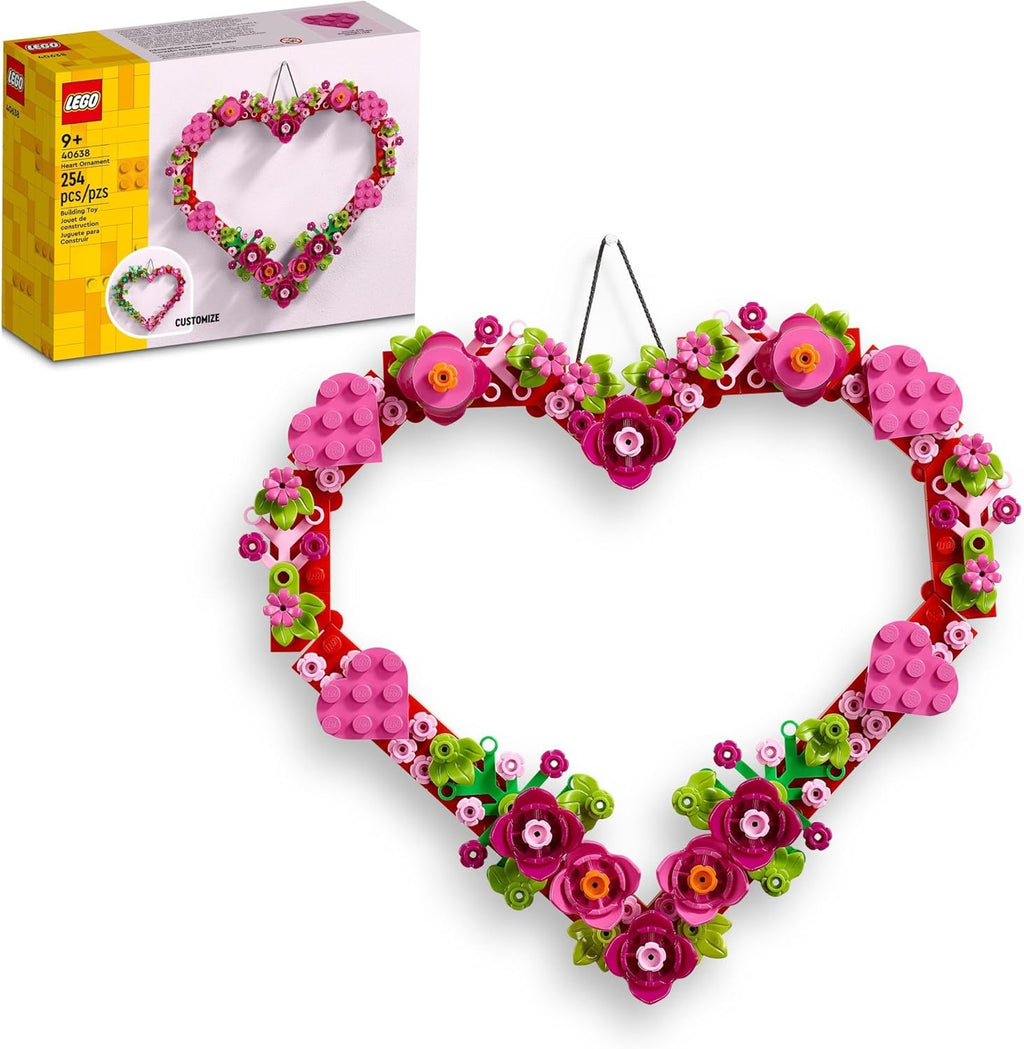 LEGO Juego de juguetes de construcción de adornos de corazón, idea...