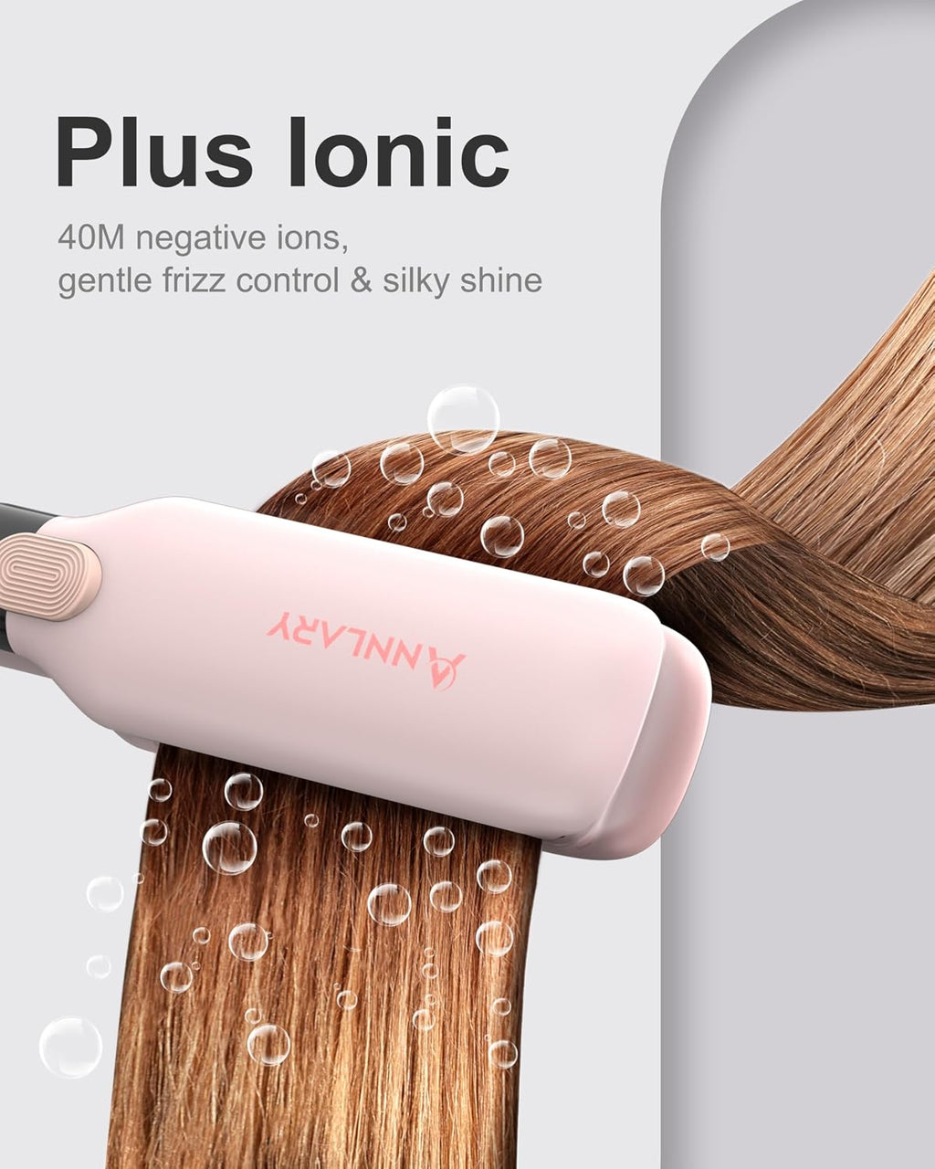 ANNLARY Plancha para el cabello, plancha plana de 1.75 pulgadas con...