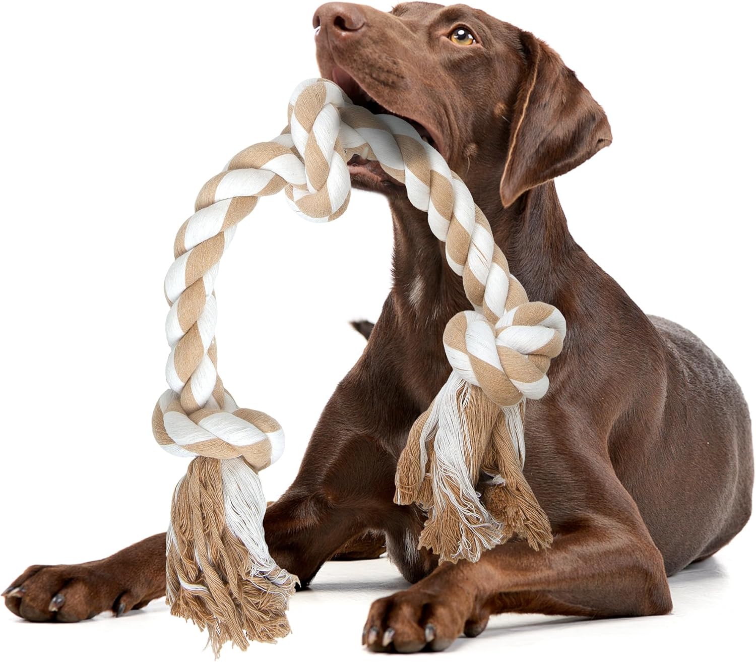Fida Juguetes de cuerda para perros para masticadores agresivos gra...