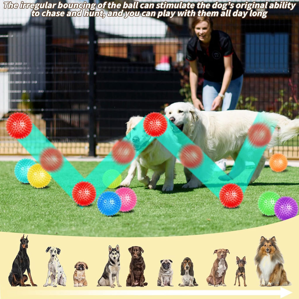 UZLU 18 bolas chirriantes de juguete para perros de 3.5 pulgadas, j...