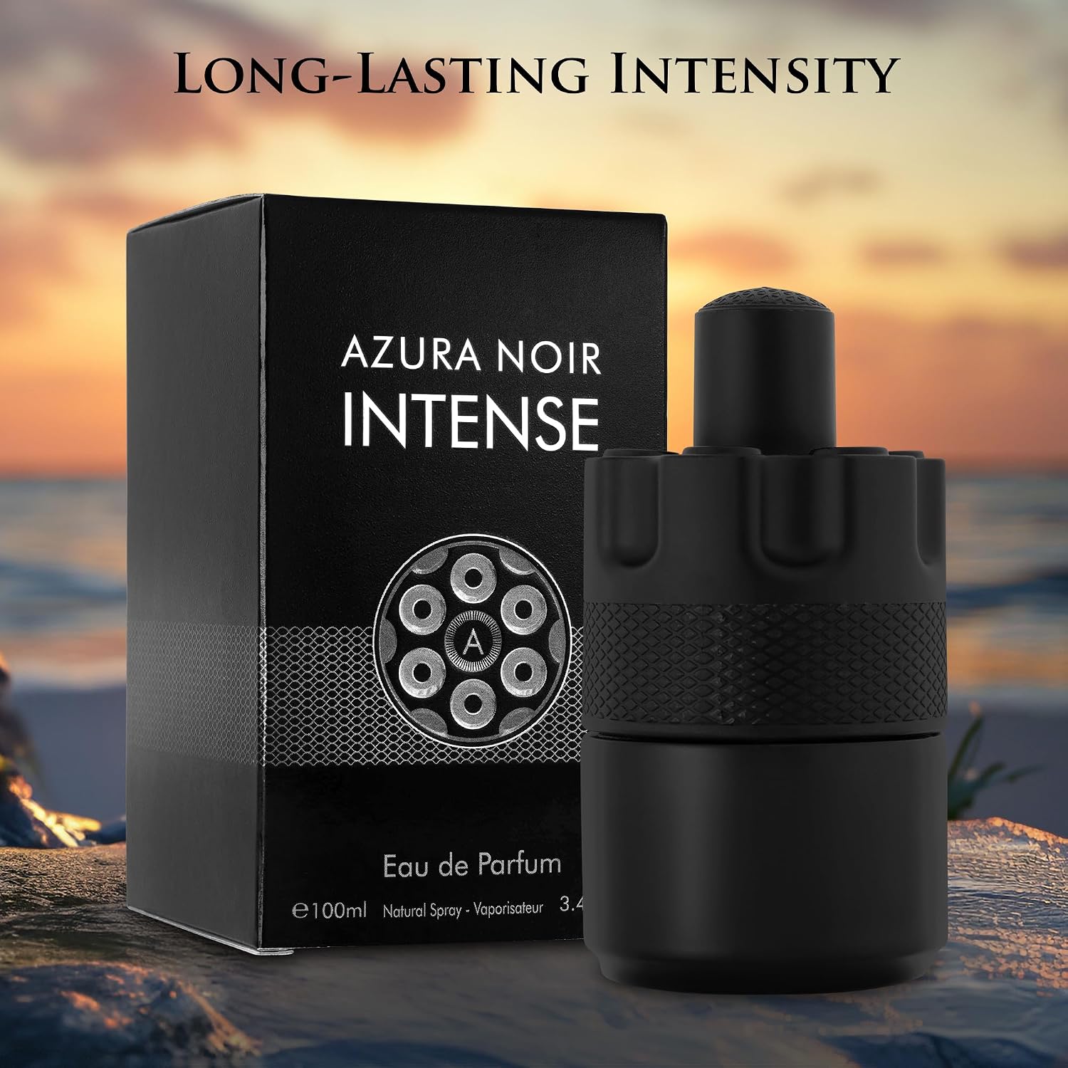 URBAN COLLECTION Azura Noir Intense Eau De Parfum para hombres 3.4...