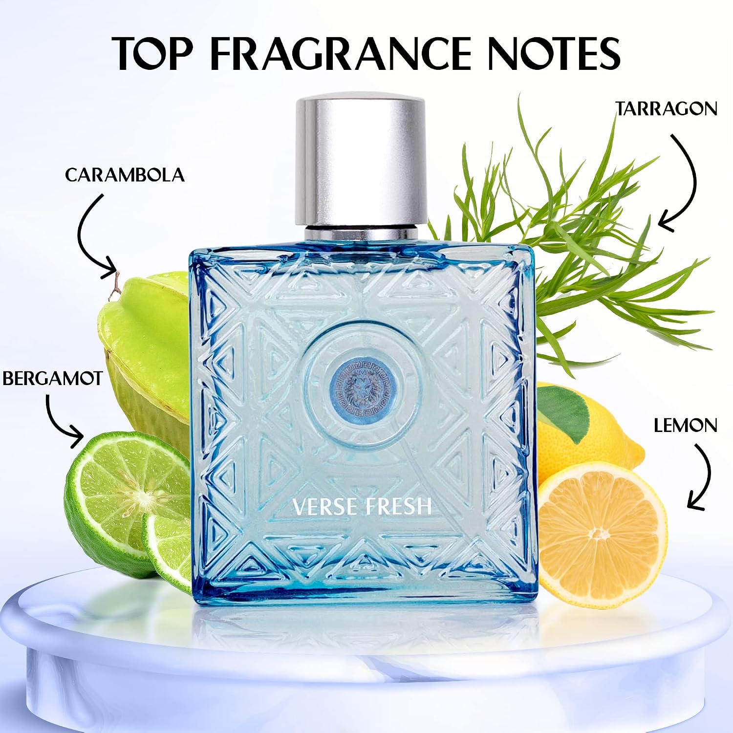 NovoGlow Verse Fresh - Eau de Parfum en espray para hombres de 3.4...