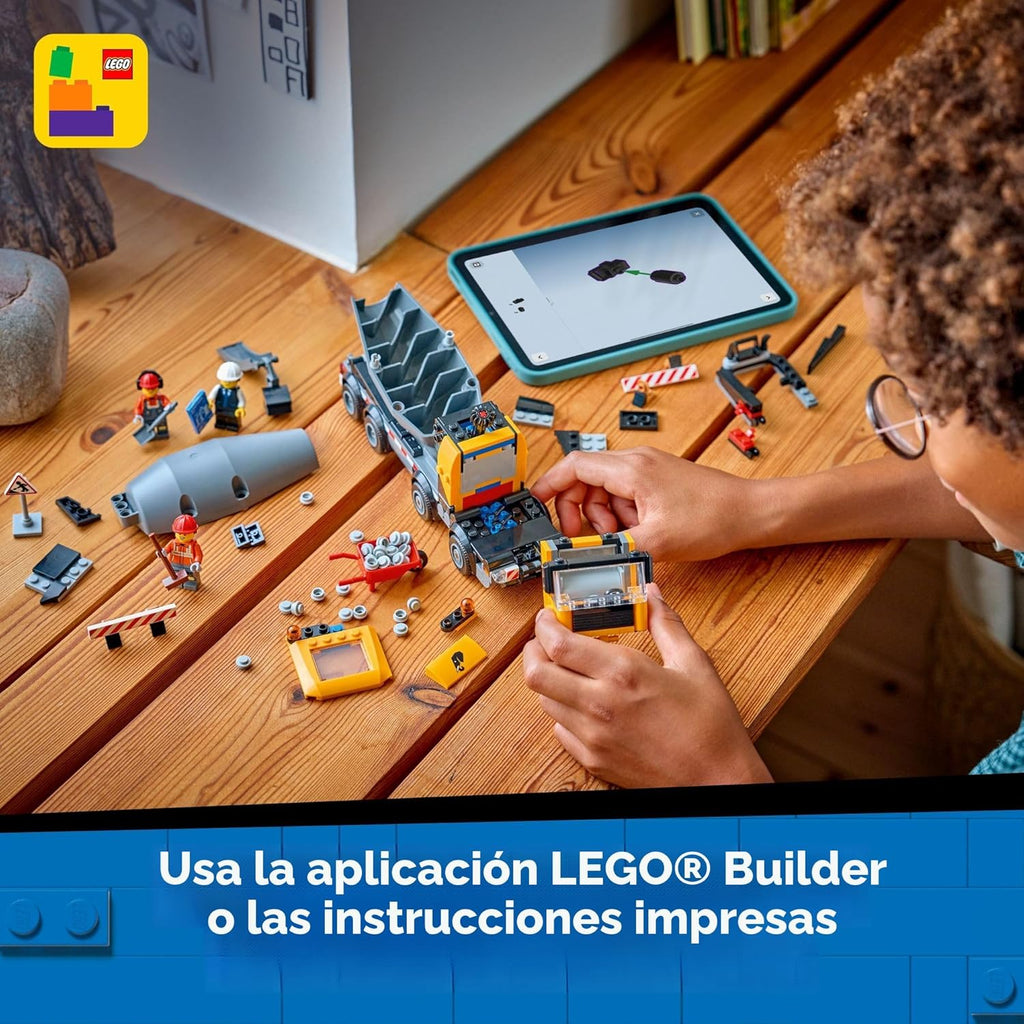 LEGO Juguete de construcción de camión mezclador de cemento urbano...