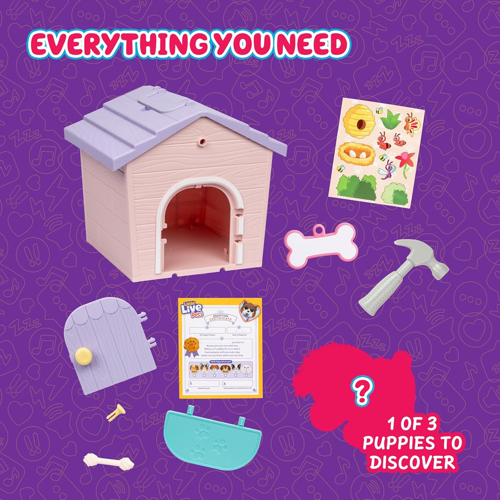 Little Live Pets Mi casa de mi cachorro Mini Set de juego, Rosa, Pe...